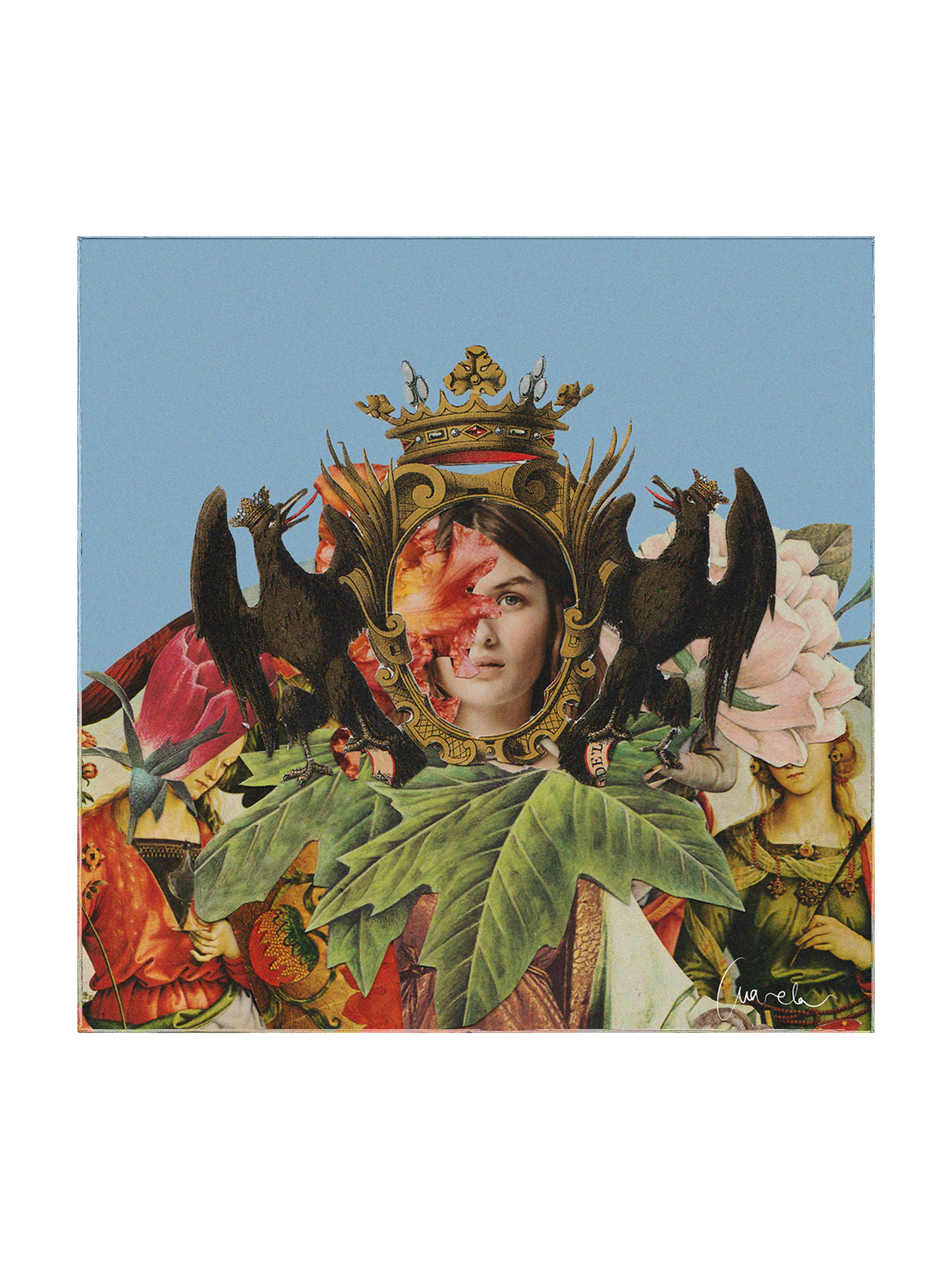 Primavera Celestial - 100% Silk Scarf