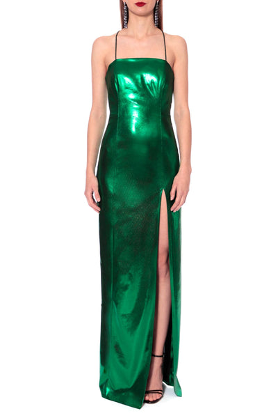 Nathalia Amazon Green Evening Dress