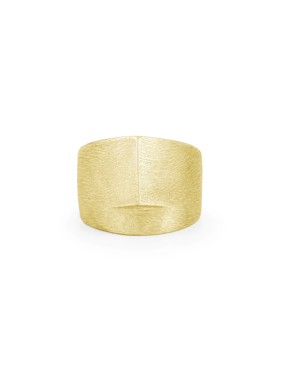 Helmet Ring - 18kt Gold Vermeil plated on Sterling Silver