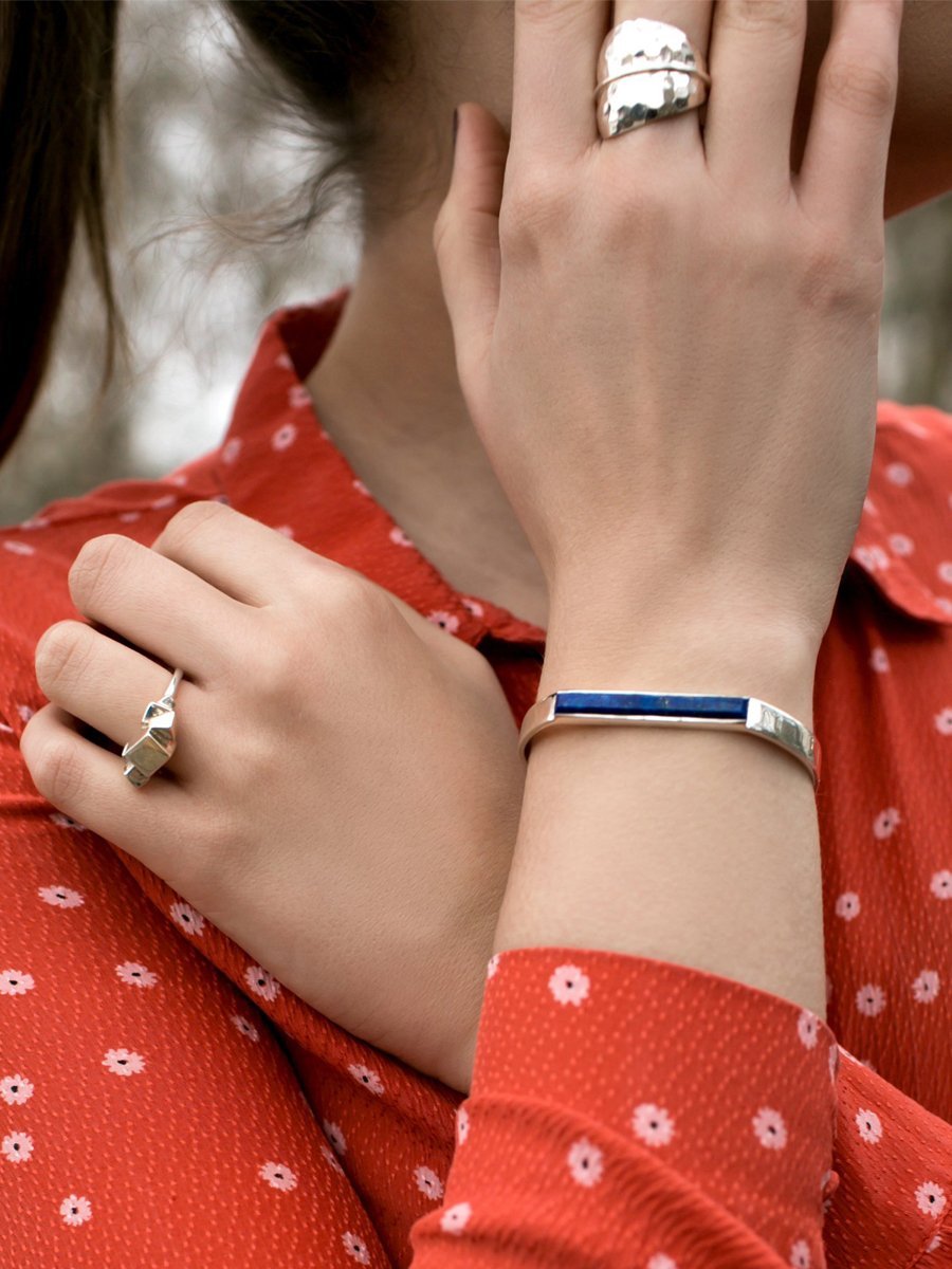 Jewel Tree URBAN CUFF Lapis Lazuli Onyx