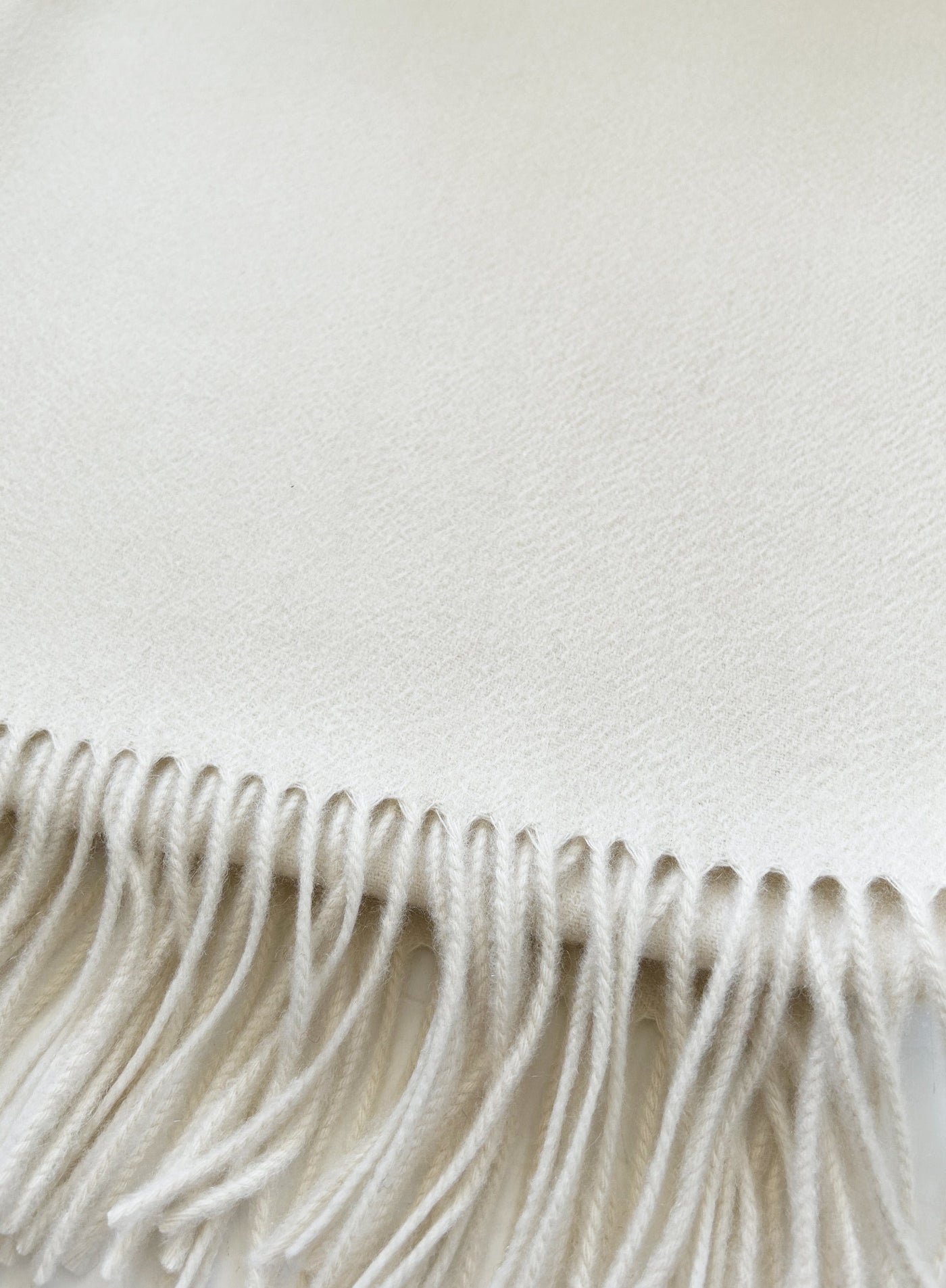 Helena Cashmere Shawl - Blanc