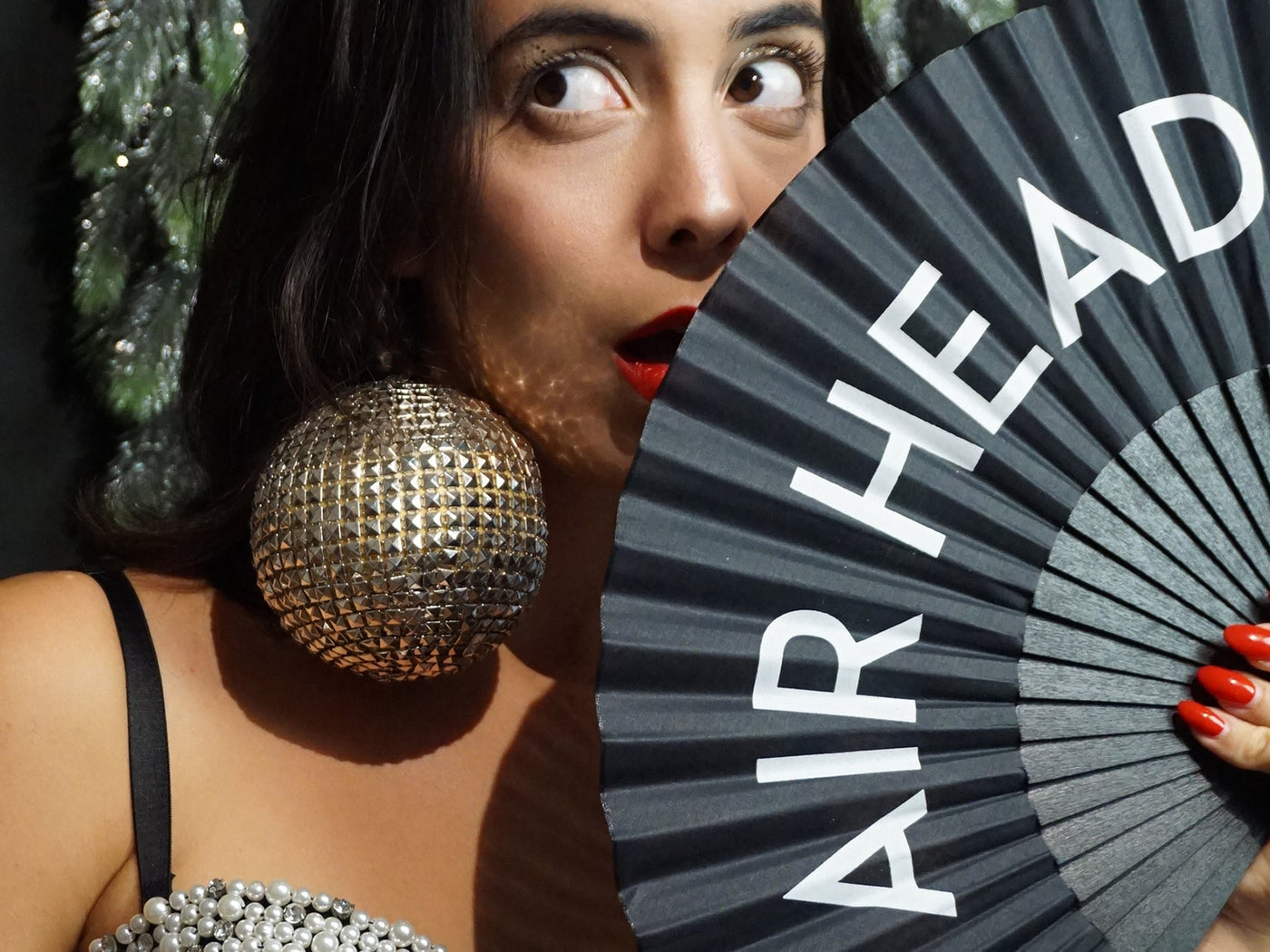 Khu Khu Air Head Hand-fan, from the Statement Hand-fan Collection - The definitive statement accessory