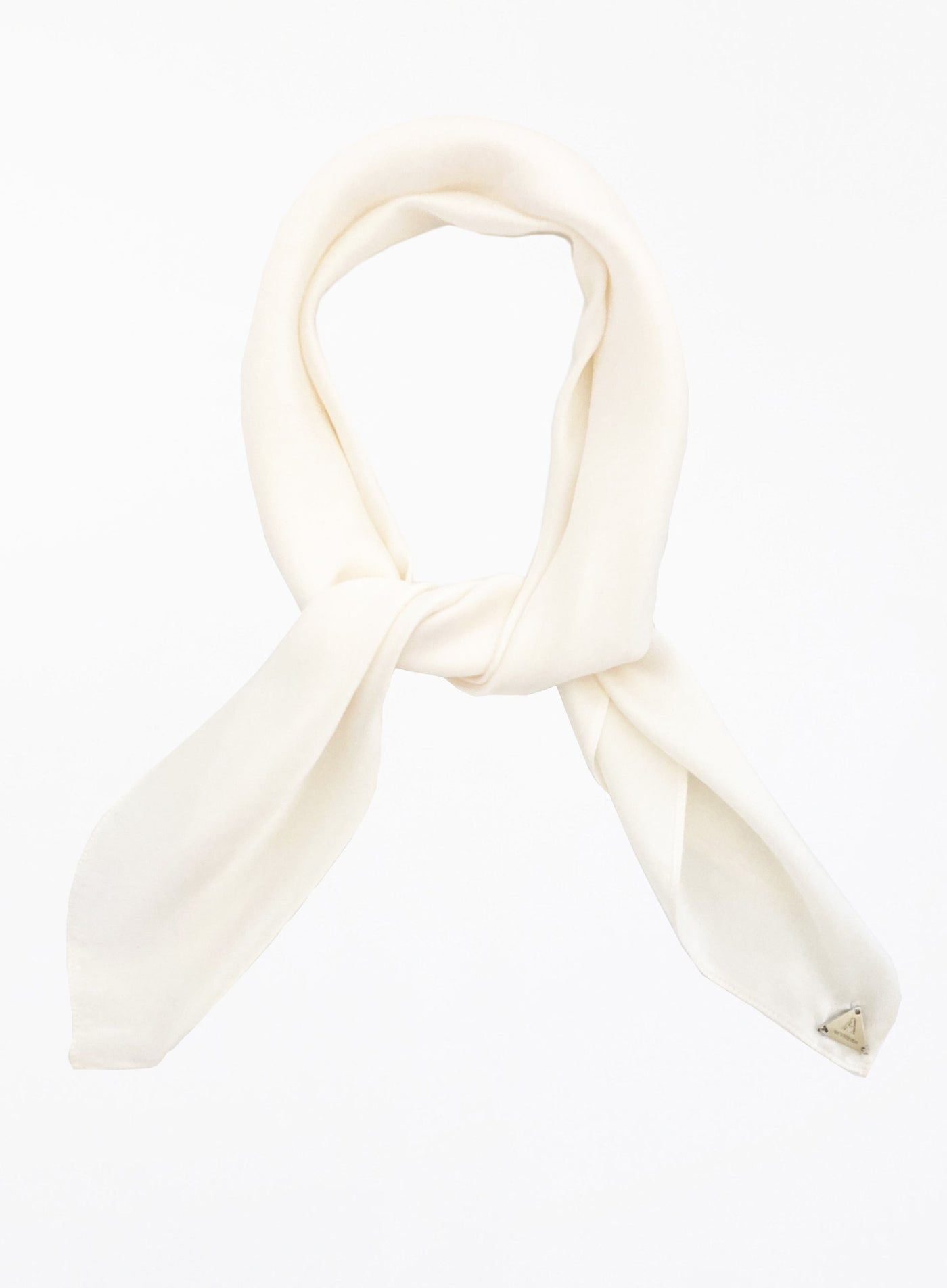 Martine Silk Square Scarf - Pearl