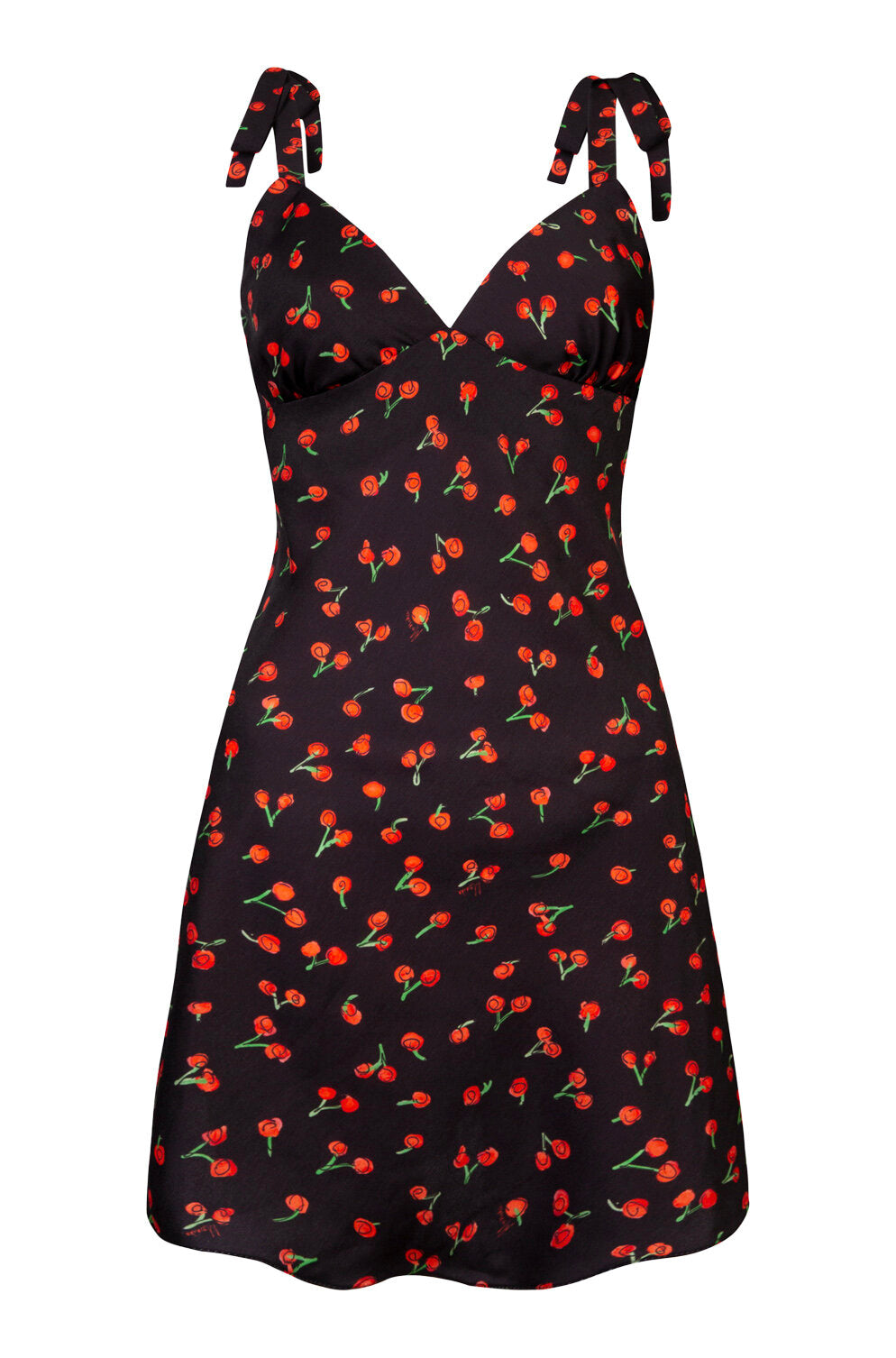 Alana Mini Slip Dress - Black Cherry