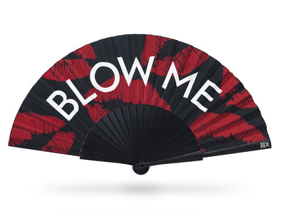 Khu Khu Blow Me 'Kisses' Hand-fan, from the Statement Hand-fan Collection - The definitive statement accessory