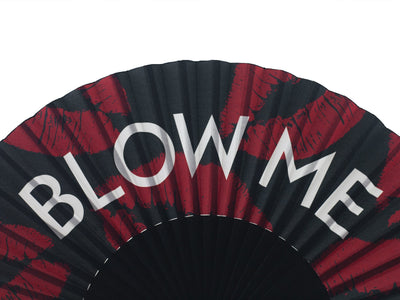 Khu Khu Blow Me 'Kisses' Hand-fan, from the Statement Hand-fan Collection - The definitive statement accessory