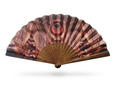 Khu Khu Mountain Moth Hand-fan, from the Feathered Beauty Hand-fan Collection - Sophisticated and romantic hand-fans with a modern twist