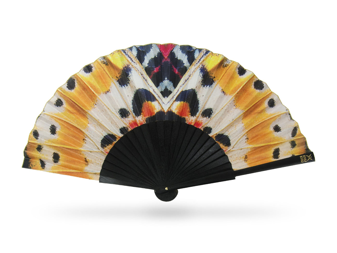 Khu Khu Mighty Monarch Hand-fan, from the Social Butterfly Hand-fan Collection - Hand-fans to flutter from event to event