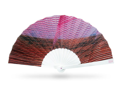 Khu Khu The Cardinal Hand-fan, from the Painted Pleasures Hand-fan Collection - Chic, colourful, and cool hand-fans