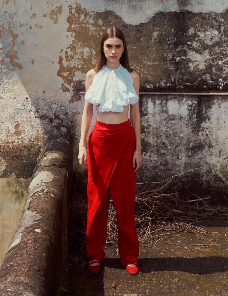 Khadi Red Trousers
