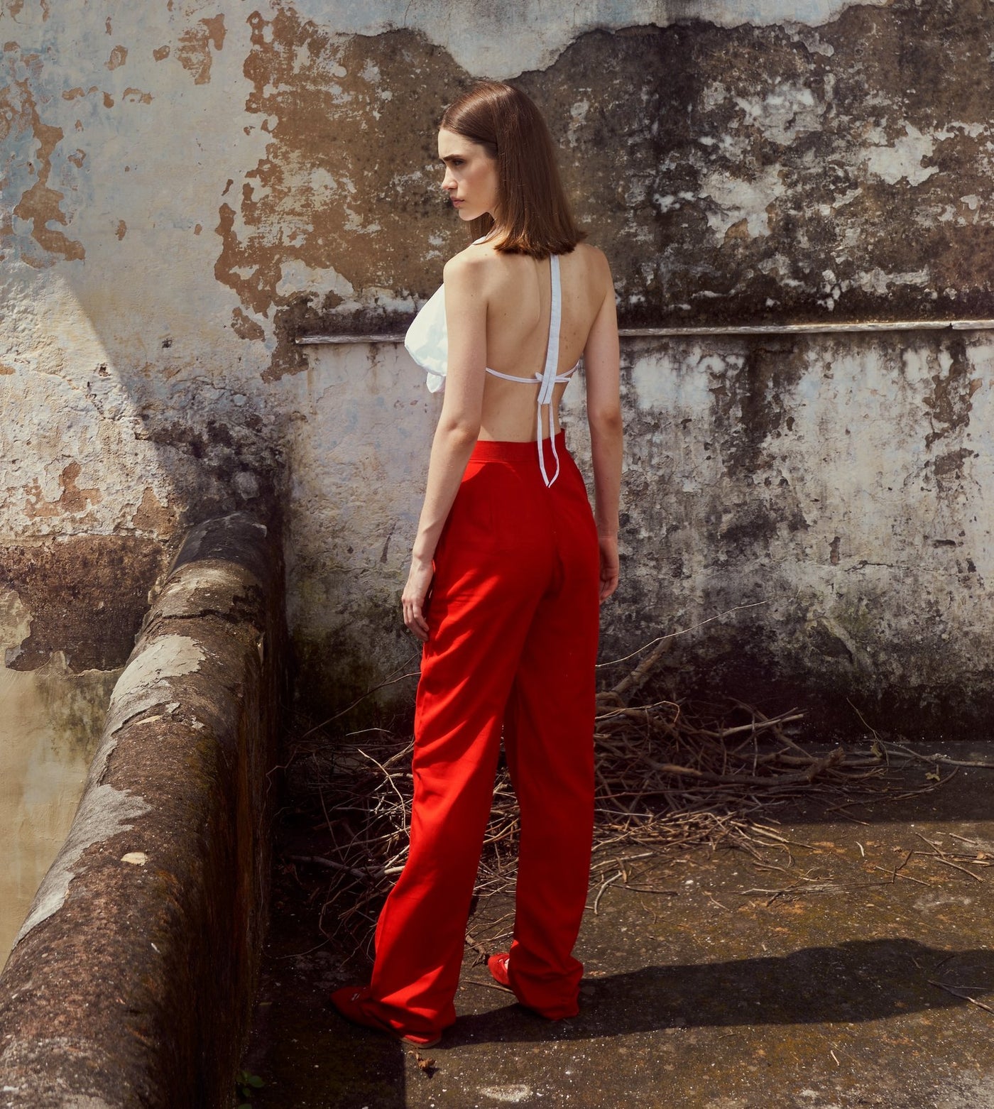 Khadi Red Trousers