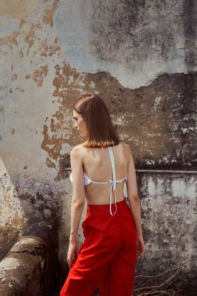 White Bow Top