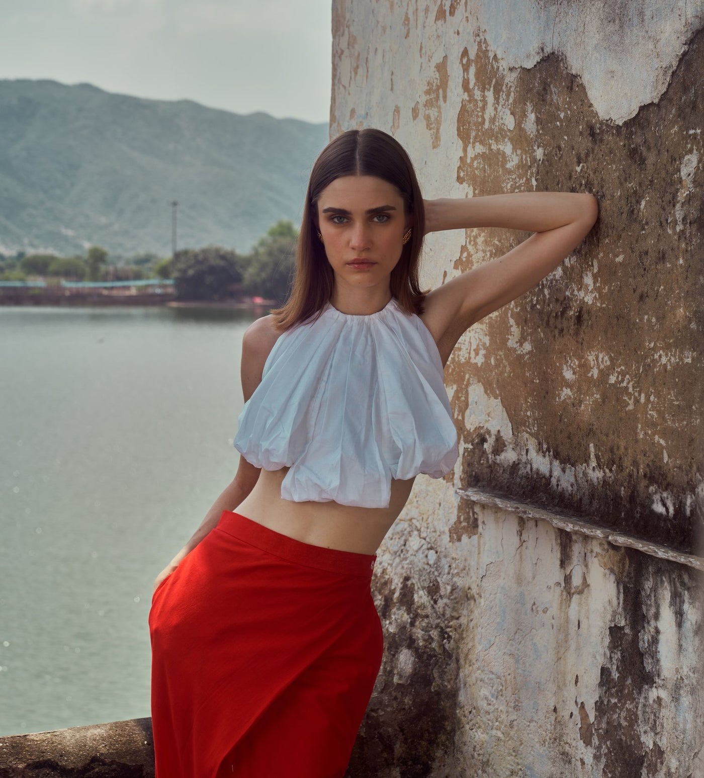 White Bow Top