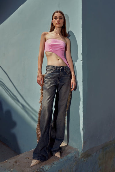 Pink Asymmetrical Top