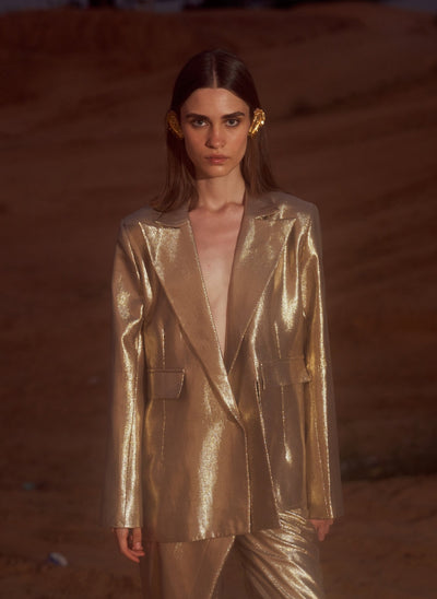 Gold Tailored Blazer