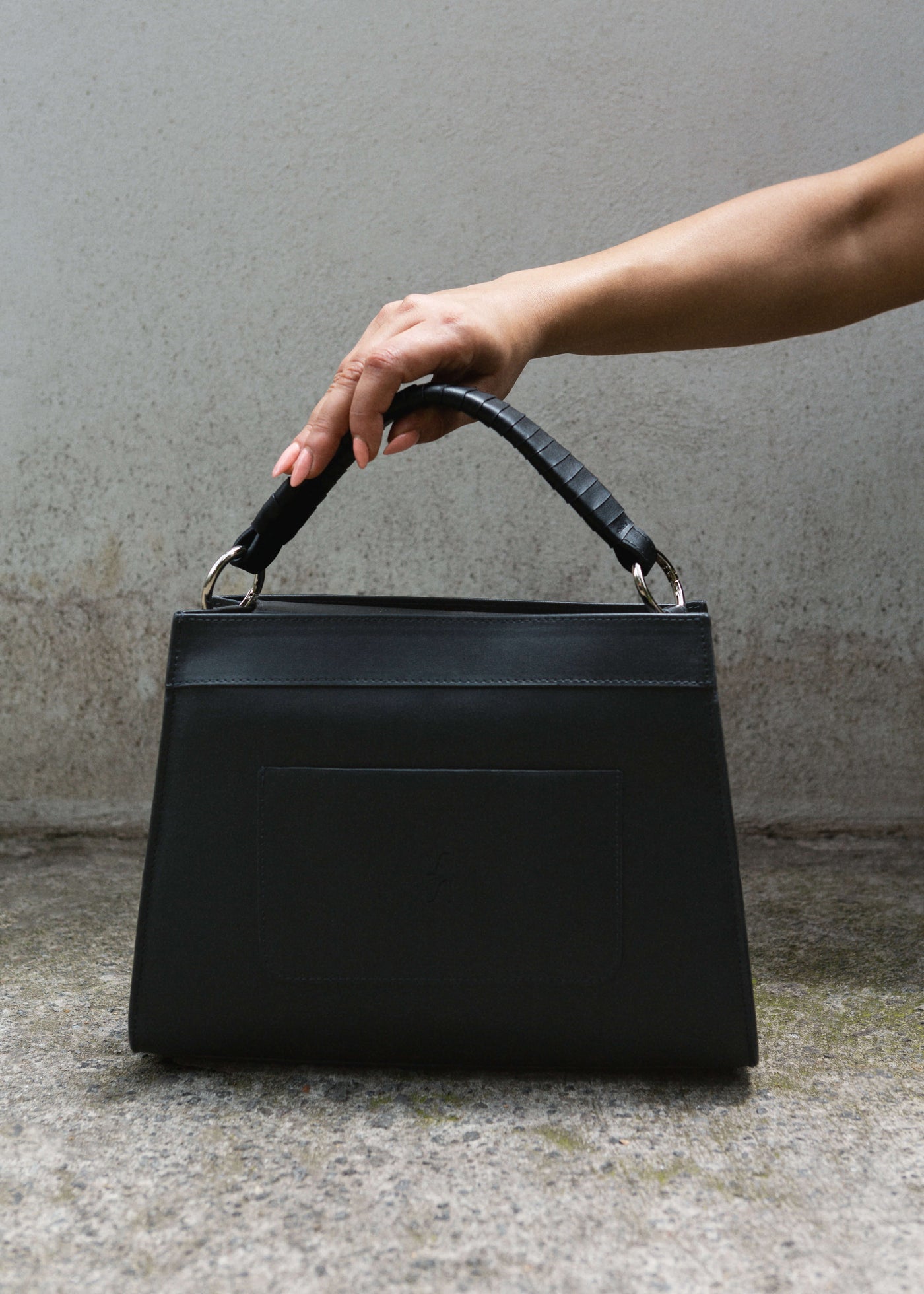 Model with a Panthera Tote Black