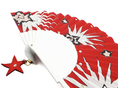 Khu Khu Texan Star Hand-fan, from the Wild is the Wind Hand-fan Collection - Sparkling, rhinestone cowboy inspired hand-fans