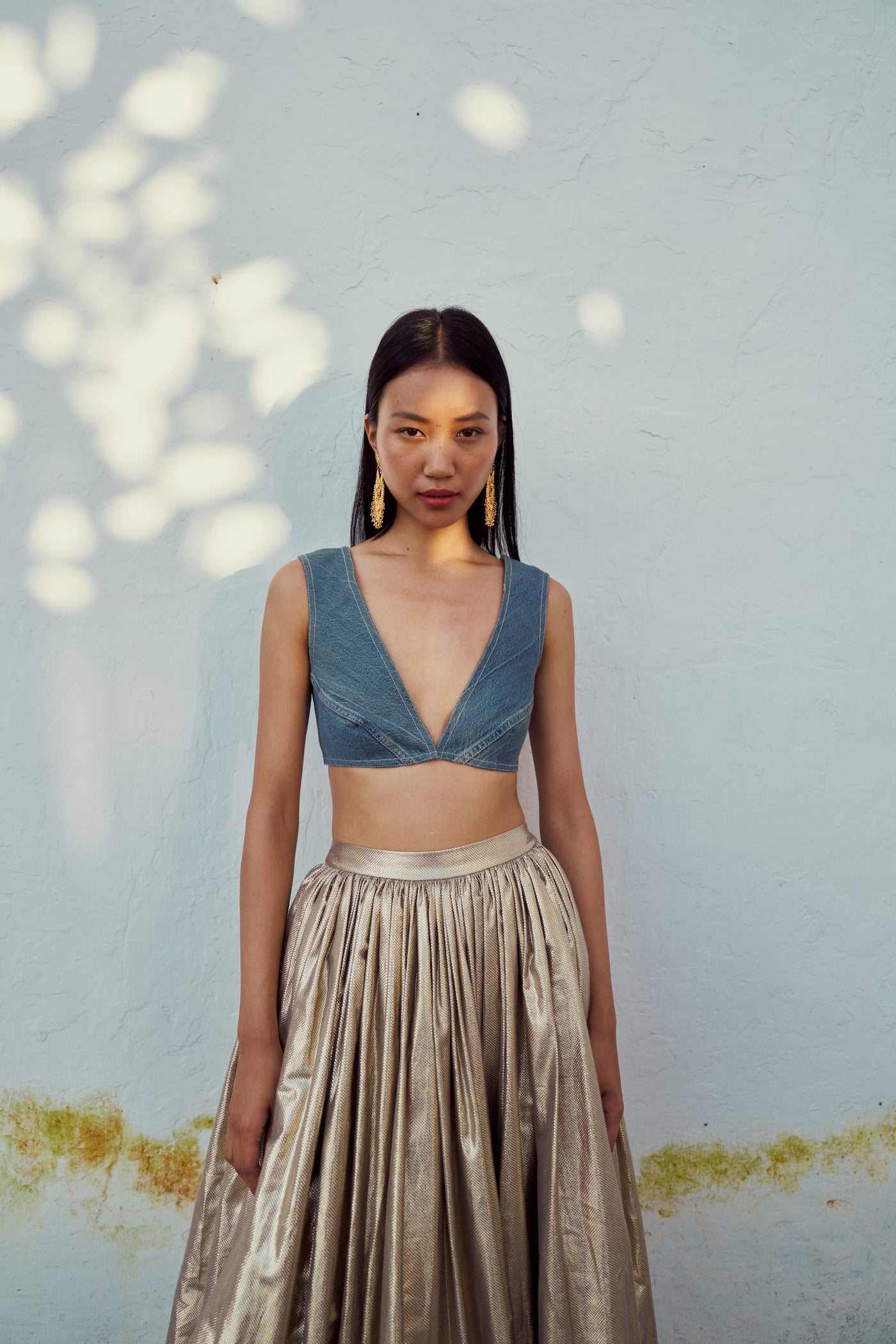 Upcycled Denim Top