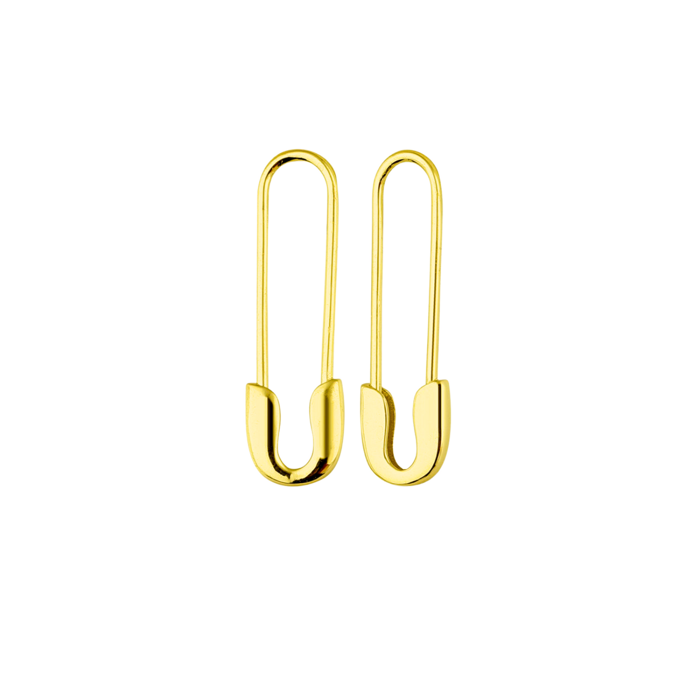 Sterling Silver Safety Pin Earrings