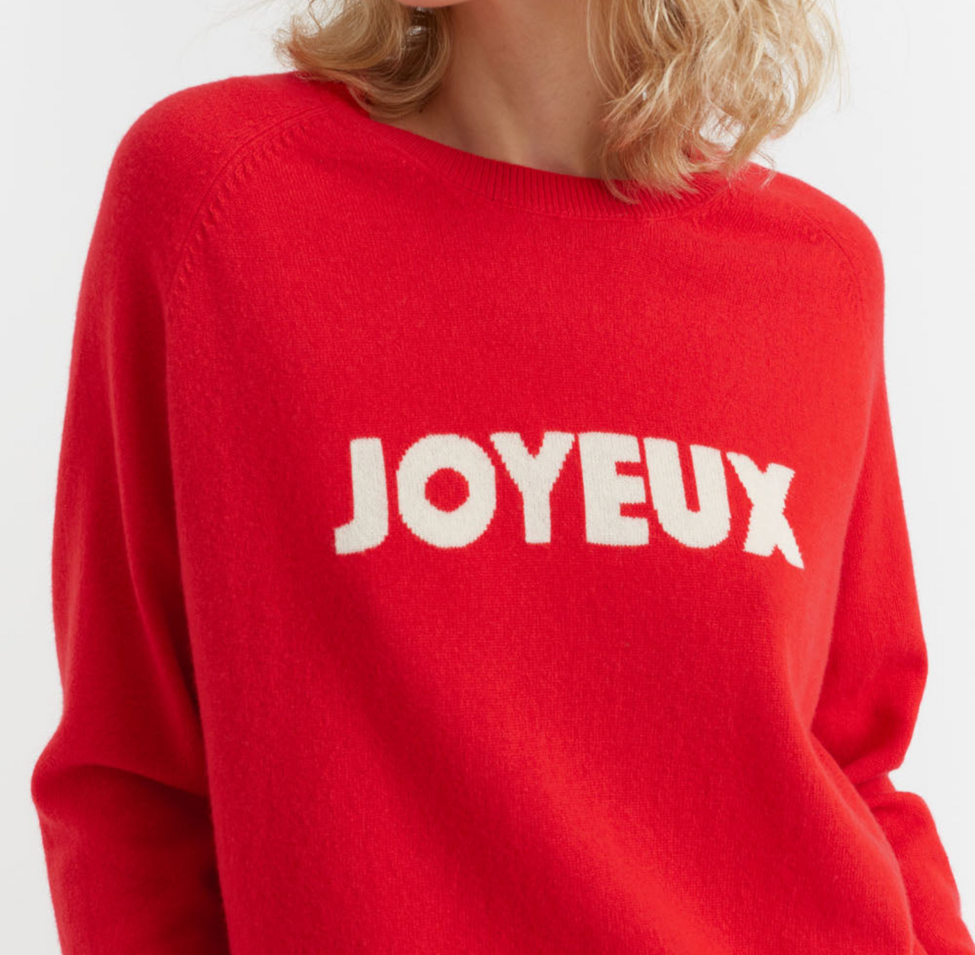 Red Wool-Cashmere Joyeux Sweater
