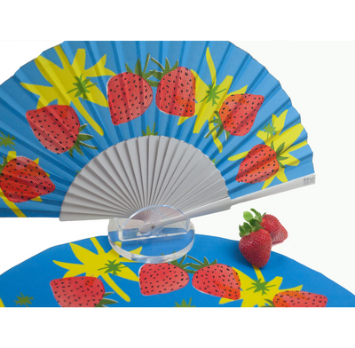 Strawberry Splash Hand-fan