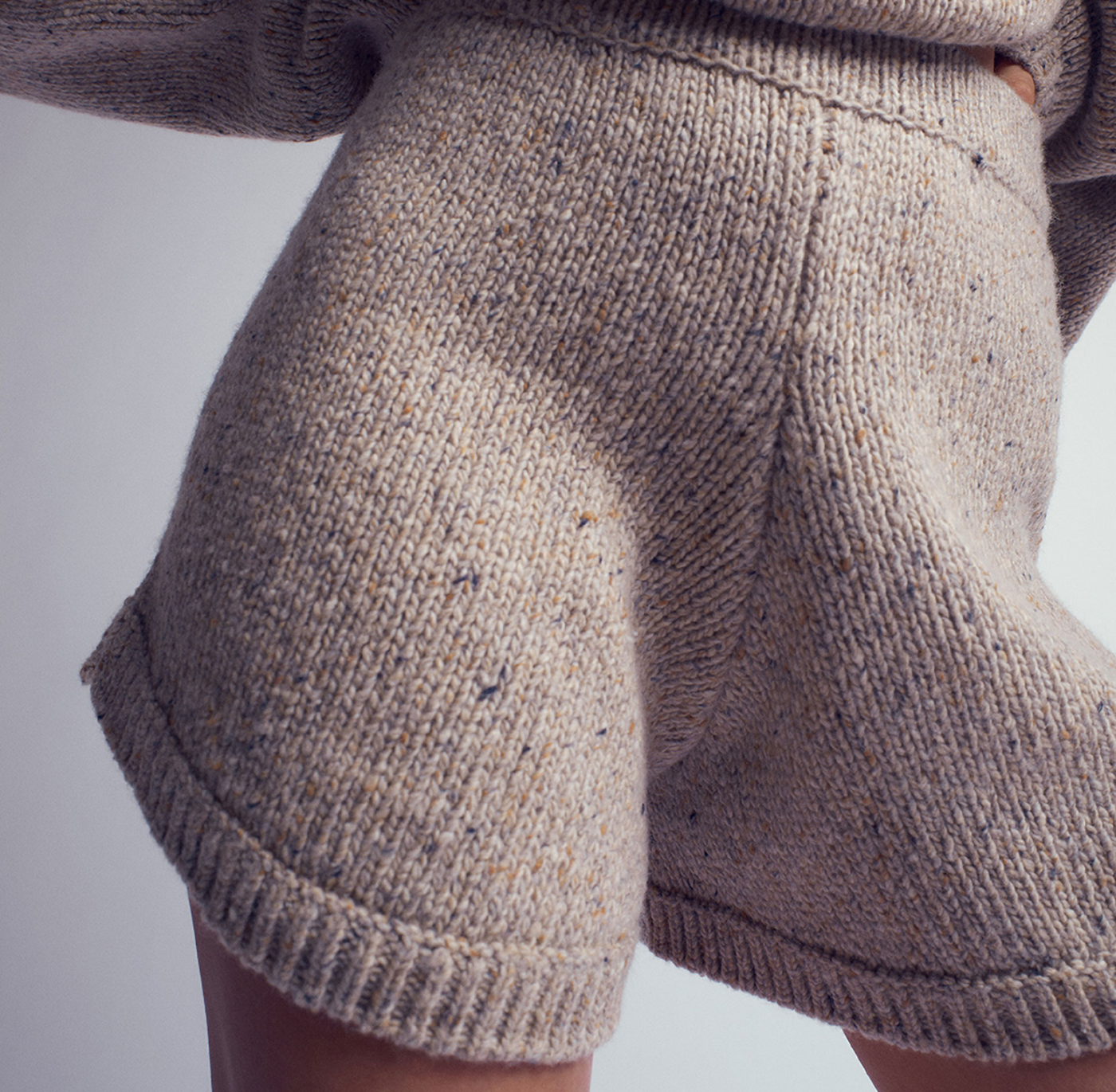 Renata Knitted High-waisted Shorts