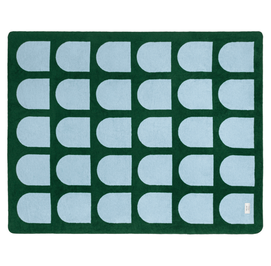 Gilli Throw Green / Baby Blue