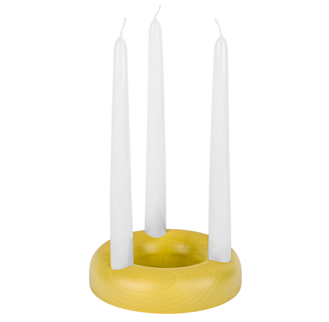 Lums Candle Holder Mellow Yellow