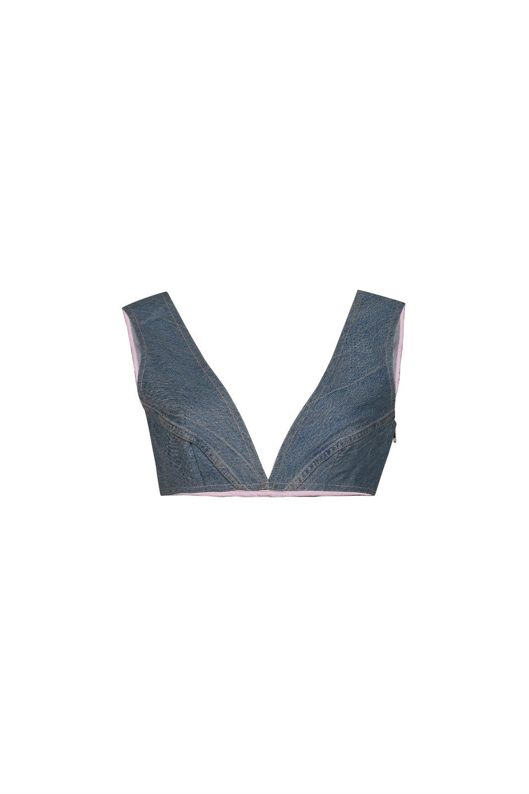 Upcycled Denim Top