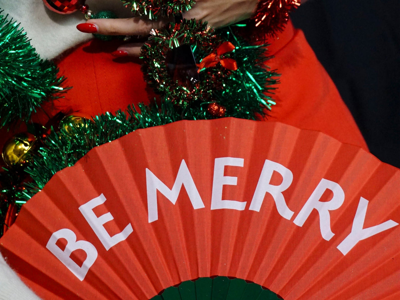 Khu Khu Be Merry Hand-fan, from the Statement Hand-fan Collection - The definitive statement accessory