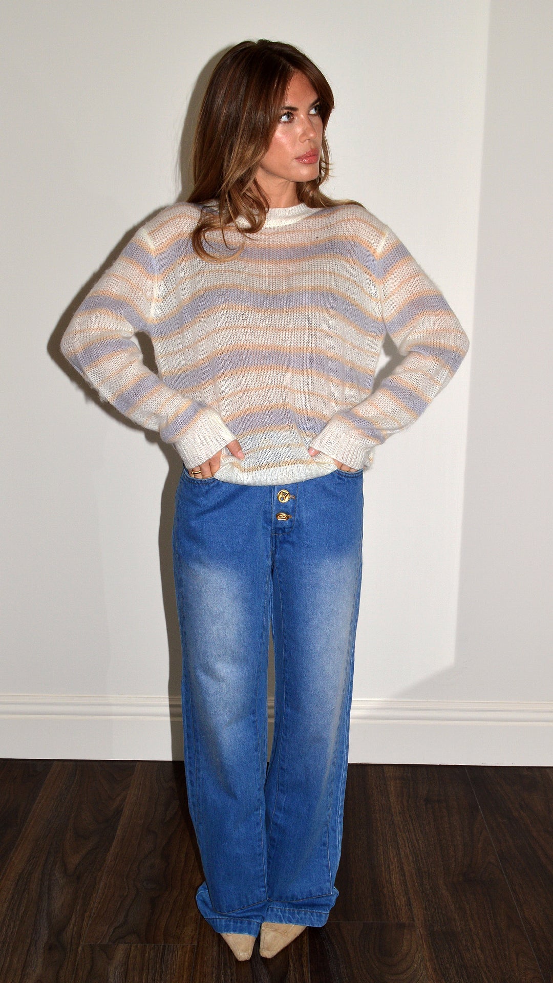 Multi-Stripe Mohair Jumper