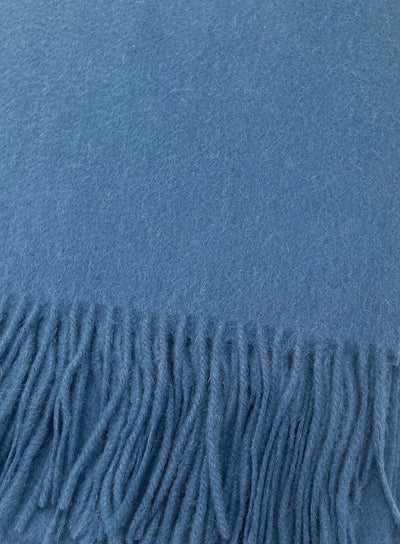 Serene Lambswool Shawl - Denim