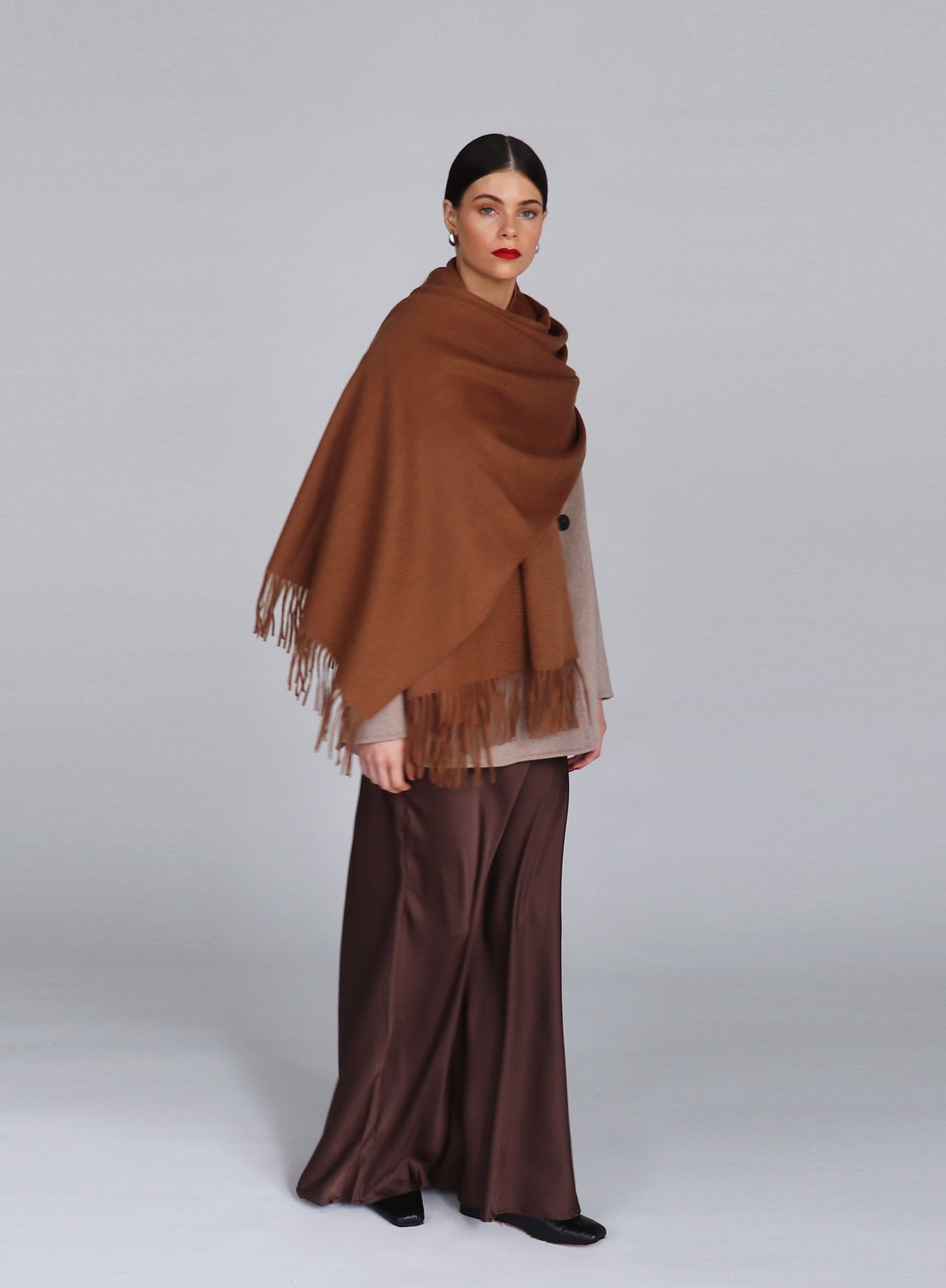 Helena Cashmere Shawl - Birch