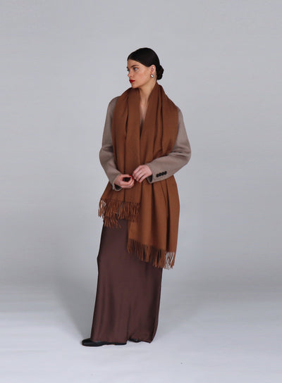 Helena Cashmere Shawl - Birch