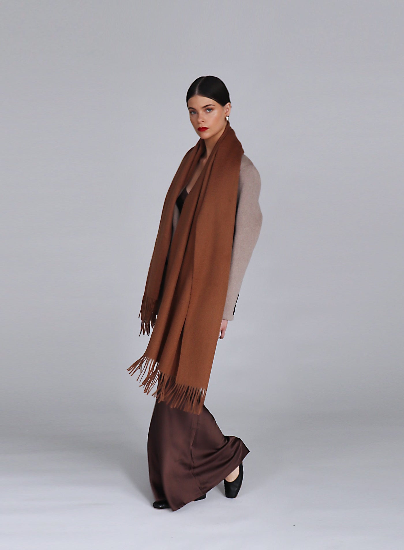 Helena Cashmere Shawl - Birch