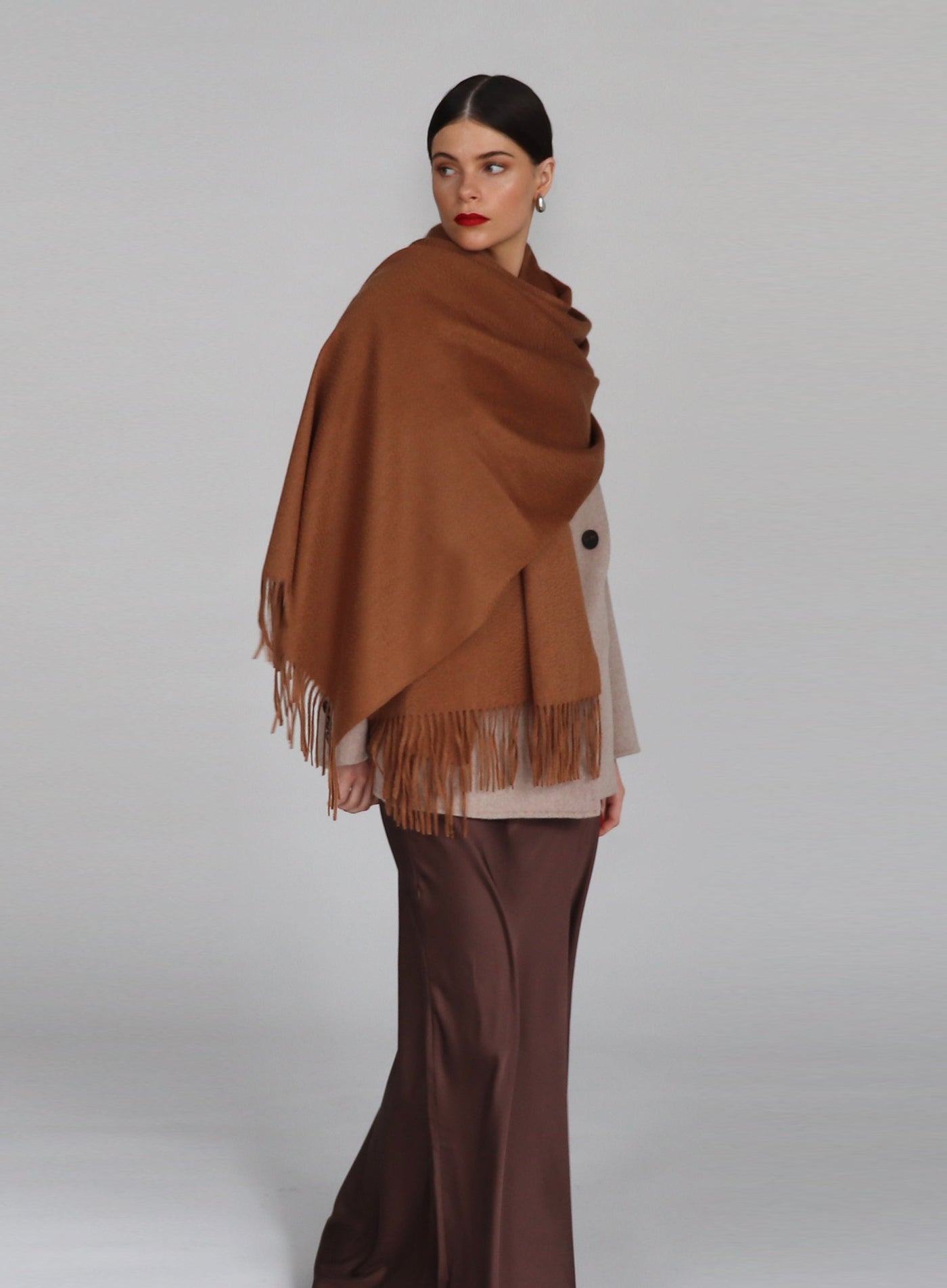 Helena Cashmere Shawl - Birch