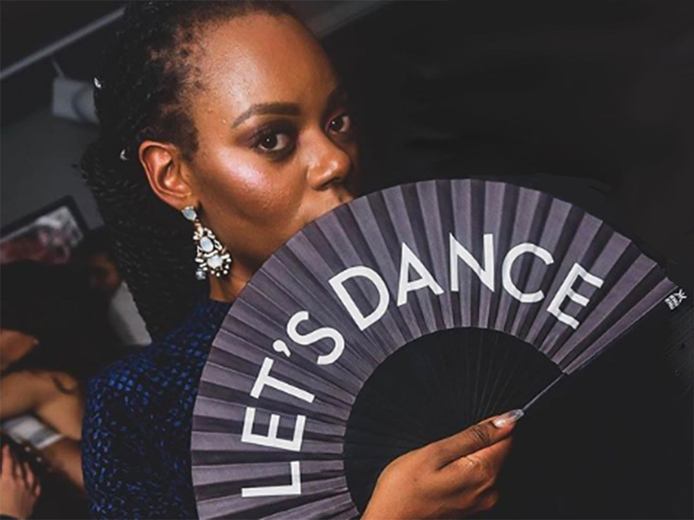 Khu Khu Let's Dance Hand-fan, from the Statement Hand-fan Collection - The definitive statement accessory