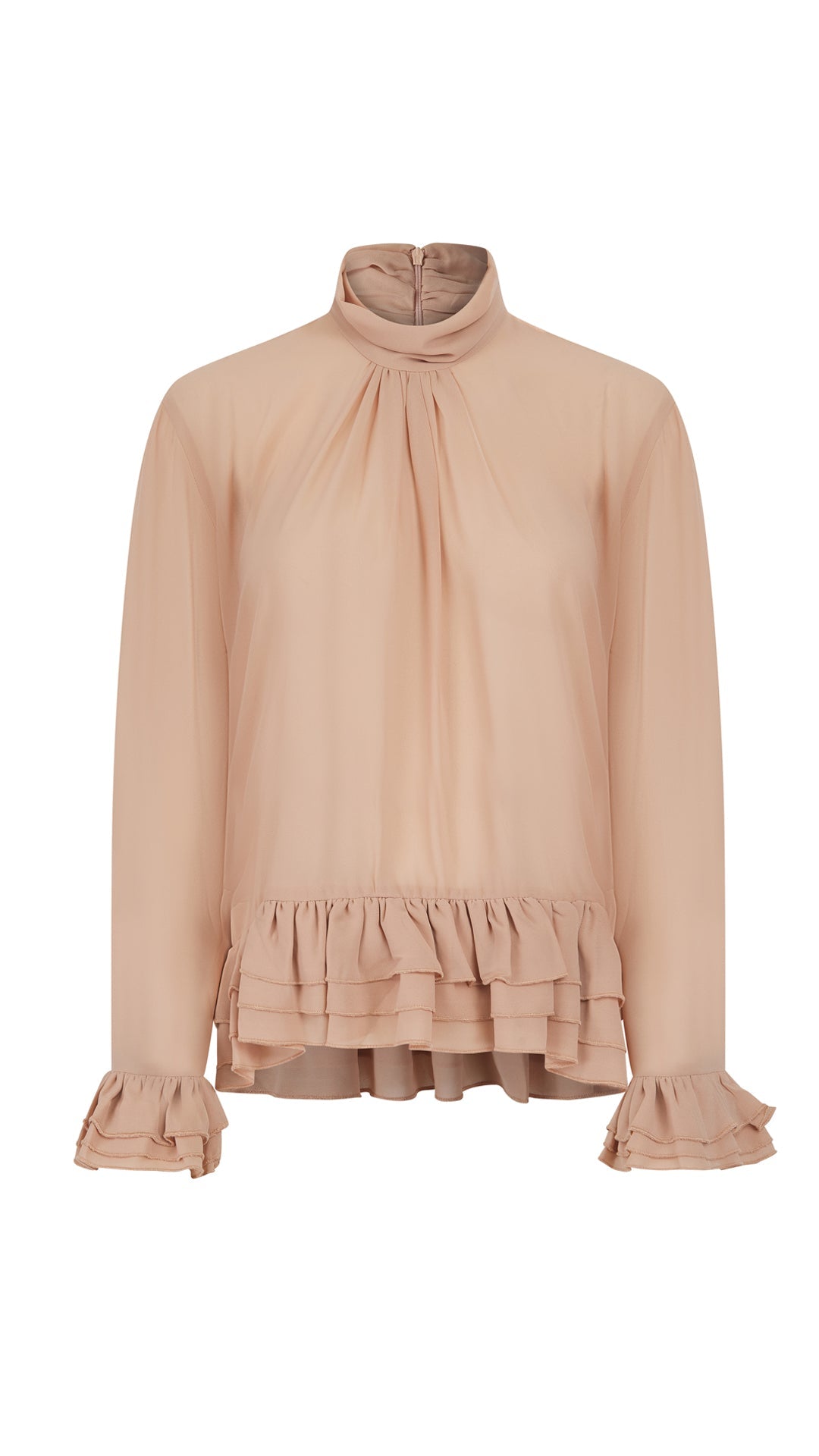 Tinted Rose Ruffle Top