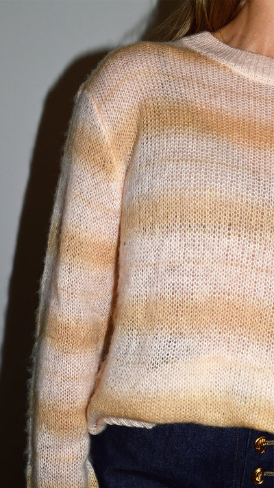 Two-Tone Mohair Jumper