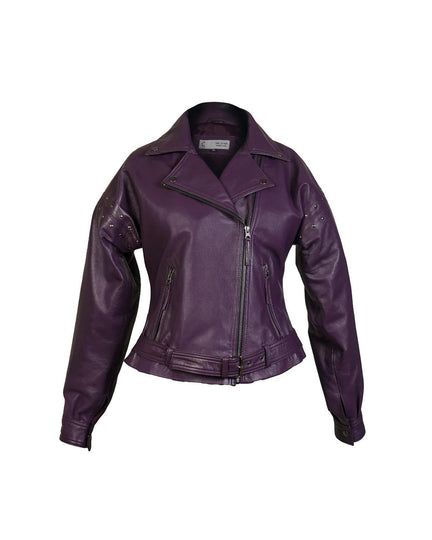 Purple Biker Jacket