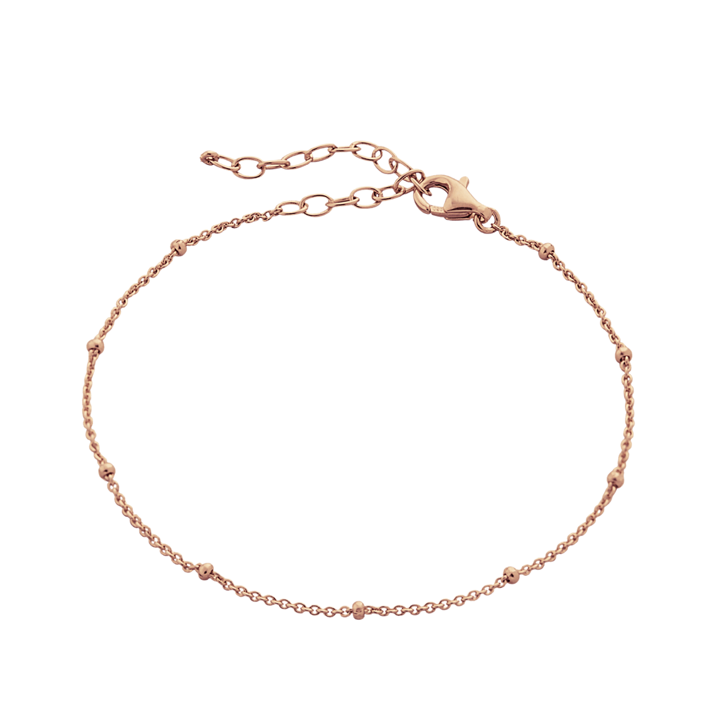 Bead Curb Chain Adjustable Satellite Bracelet