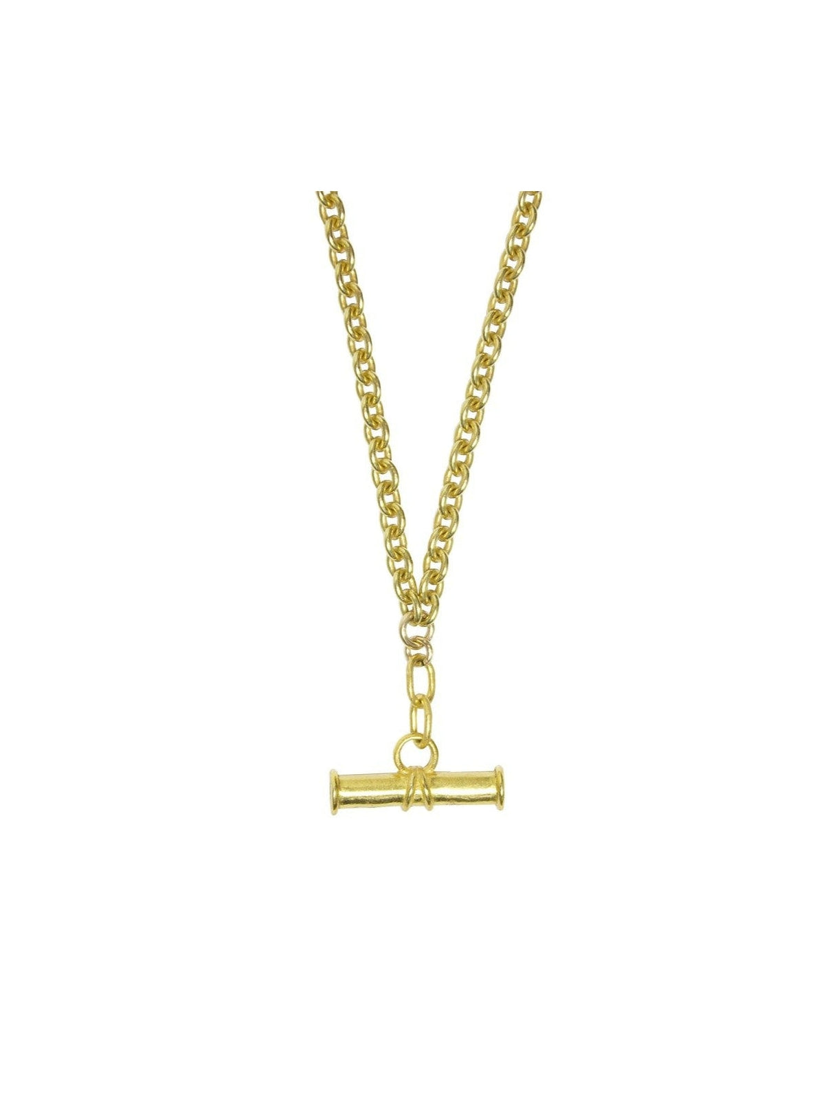Atlas chunky cable chain T-bar Necklace