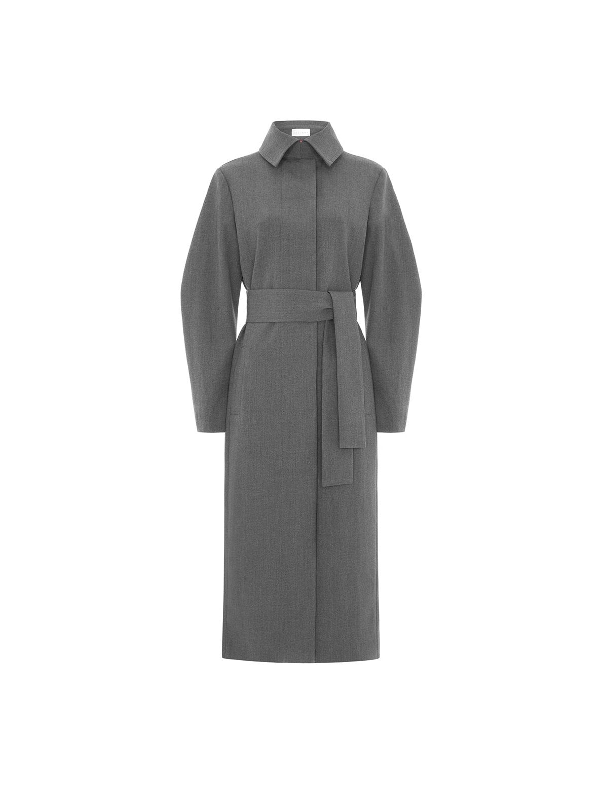 Sabinna Violet Trench Coat in dark Grey - LDC