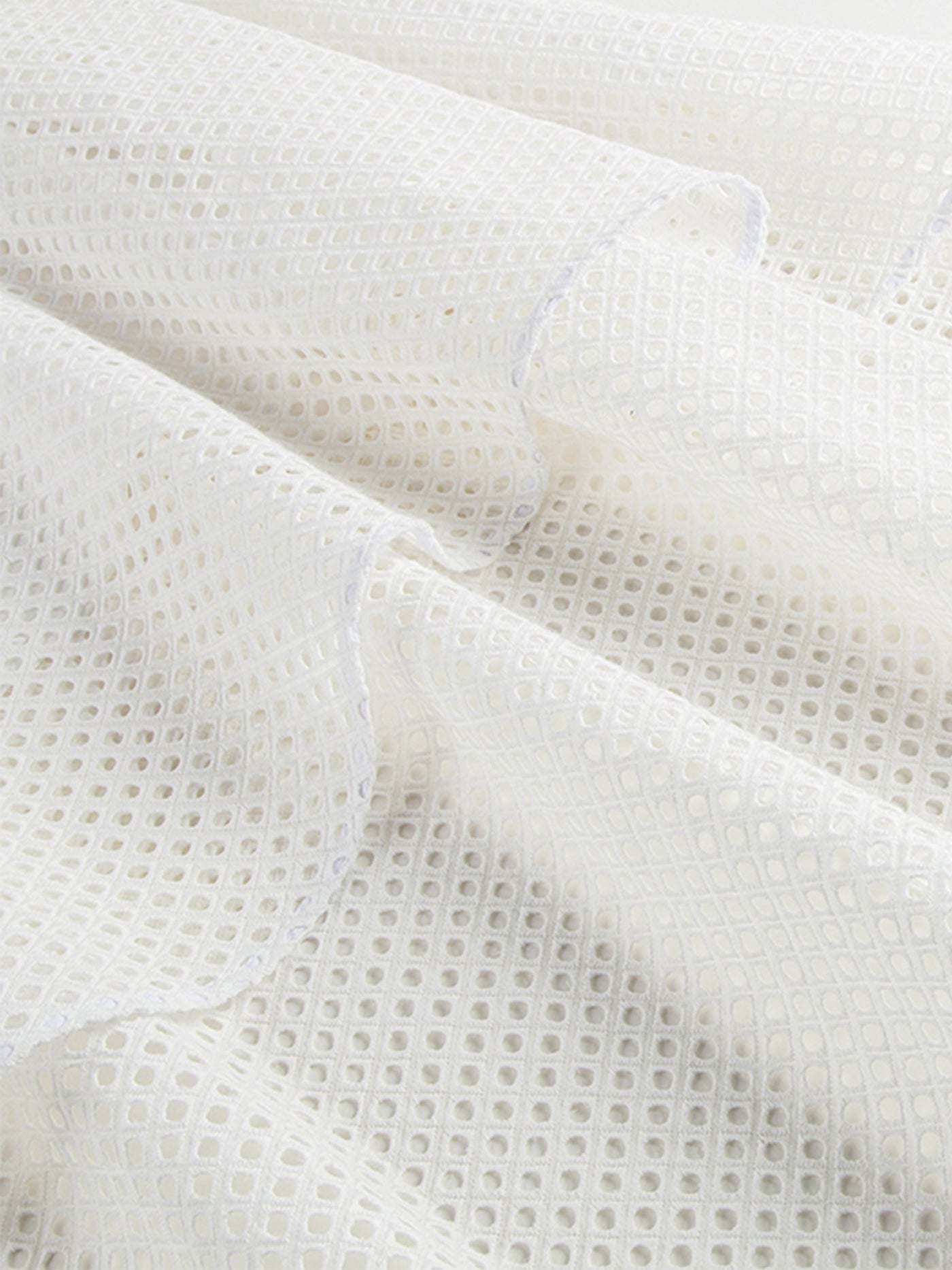 small square cotton broderie anglaise 