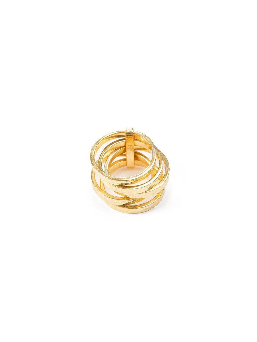 5Stack Ring  in 18ct Gold Vermeil