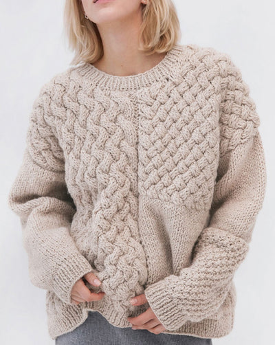 Heartbreaker: Beige Alpaca & Wool Sweater