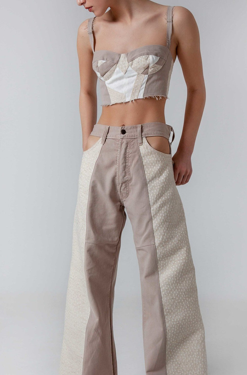recycled ethically made bustier top