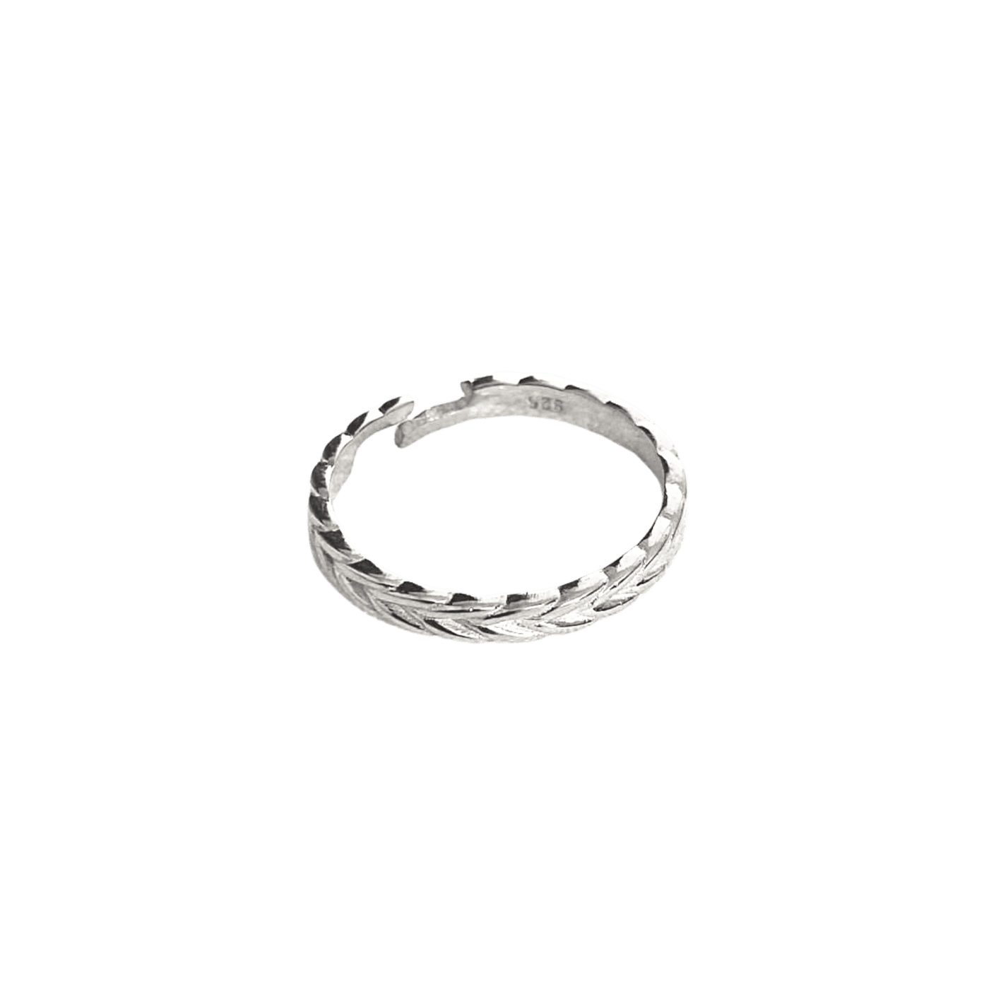 Braided Design Adjustable Band Ring