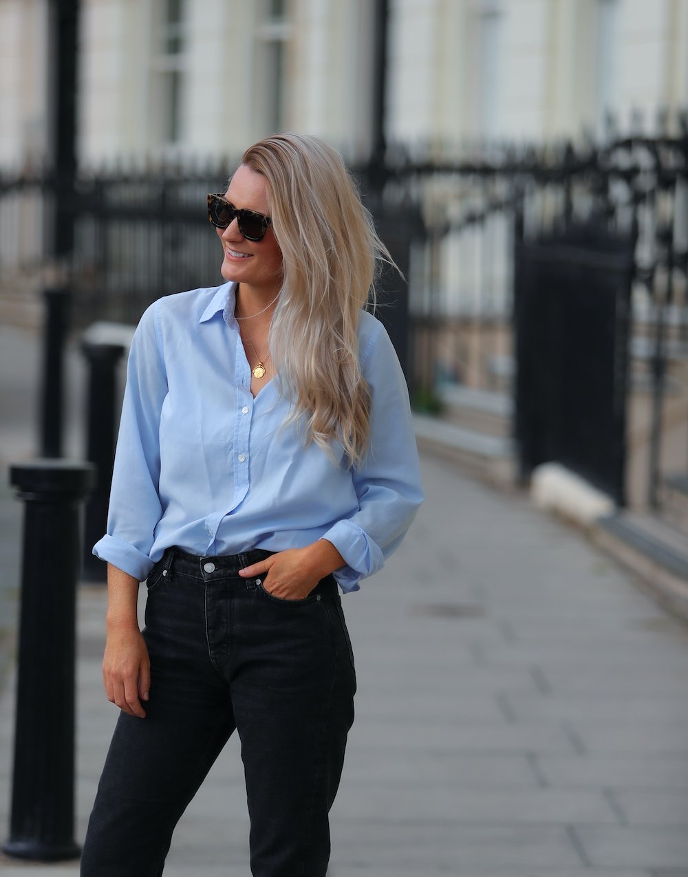 Blue Tencel Classic Shirt