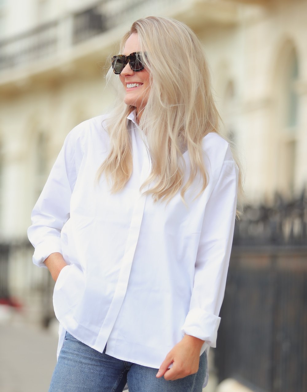 Organic White Boyfriend Shirt